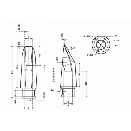 Изображение 5 (Мундштук для кларнета Rico MCR-X10E)