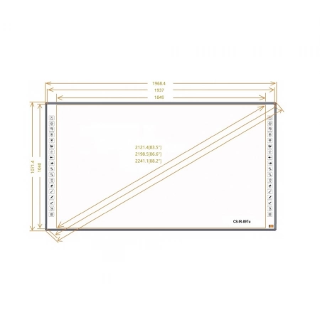 Изображение 2 (Интерактивная доска Classic Solution CS-IR-89Tu)