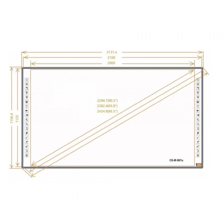 Изображение 2 (Интерактивная доска Classic Solution CS-IR-96Tu)