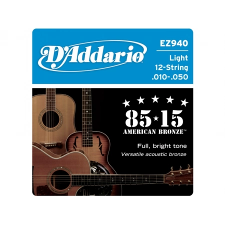Изображение 1 (Набор 12 струн для акустической гитары DAddario EZ940)