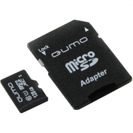 Карта памяти QUMO QM128GMICSDXC10U1